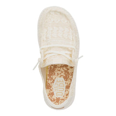Wendy Crochet Lace Kinder - White/Gold