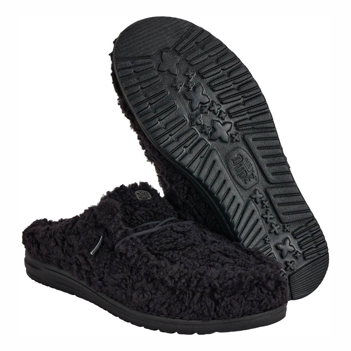 Wally Slipper Herren - Black/Black