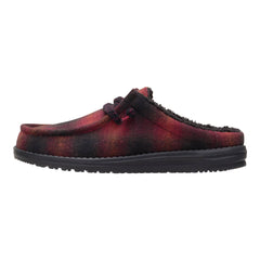 Wally Slip Cozy Plaid Herren - Red Plaid/Black