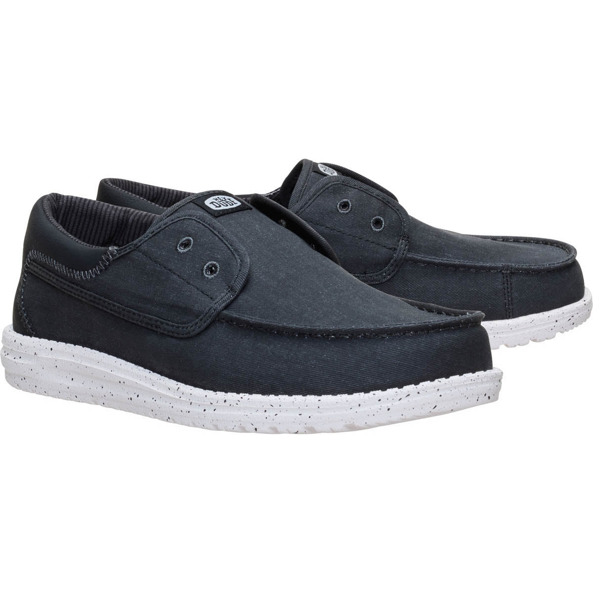 Wally Cru Stretch Canvas Herren - Black/White