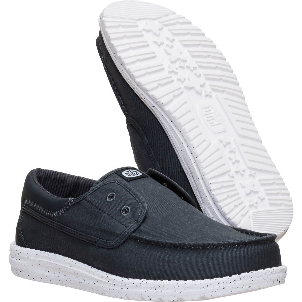 Wally Cru Stretch Canvas Herren - Black/White
