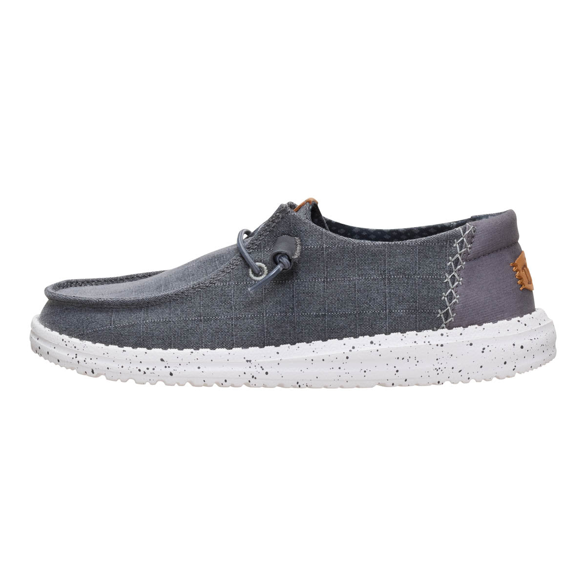 Wendy Chambray Grid Damen - Charcoal