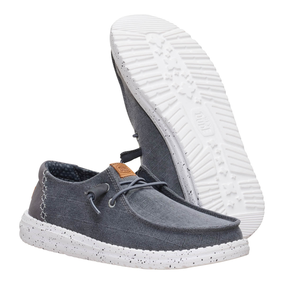 Wendy Chambray Grid Damen - Charcoal