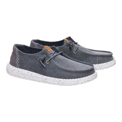 Wendy Chambray Grid Damen - Charcoal