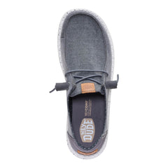 Wendy Chambray Grid Damen - Charcoal