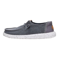 Wendy Chambray Grid Damen - Charcoal