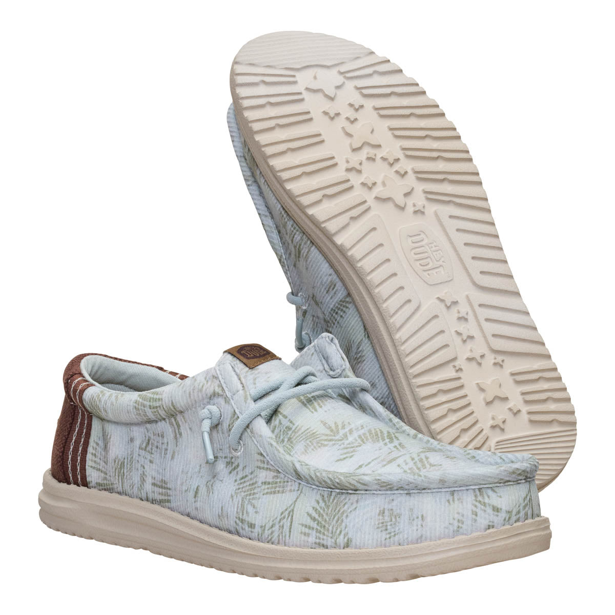 Wally Washed Palm Herren - Harbor Green/Multi