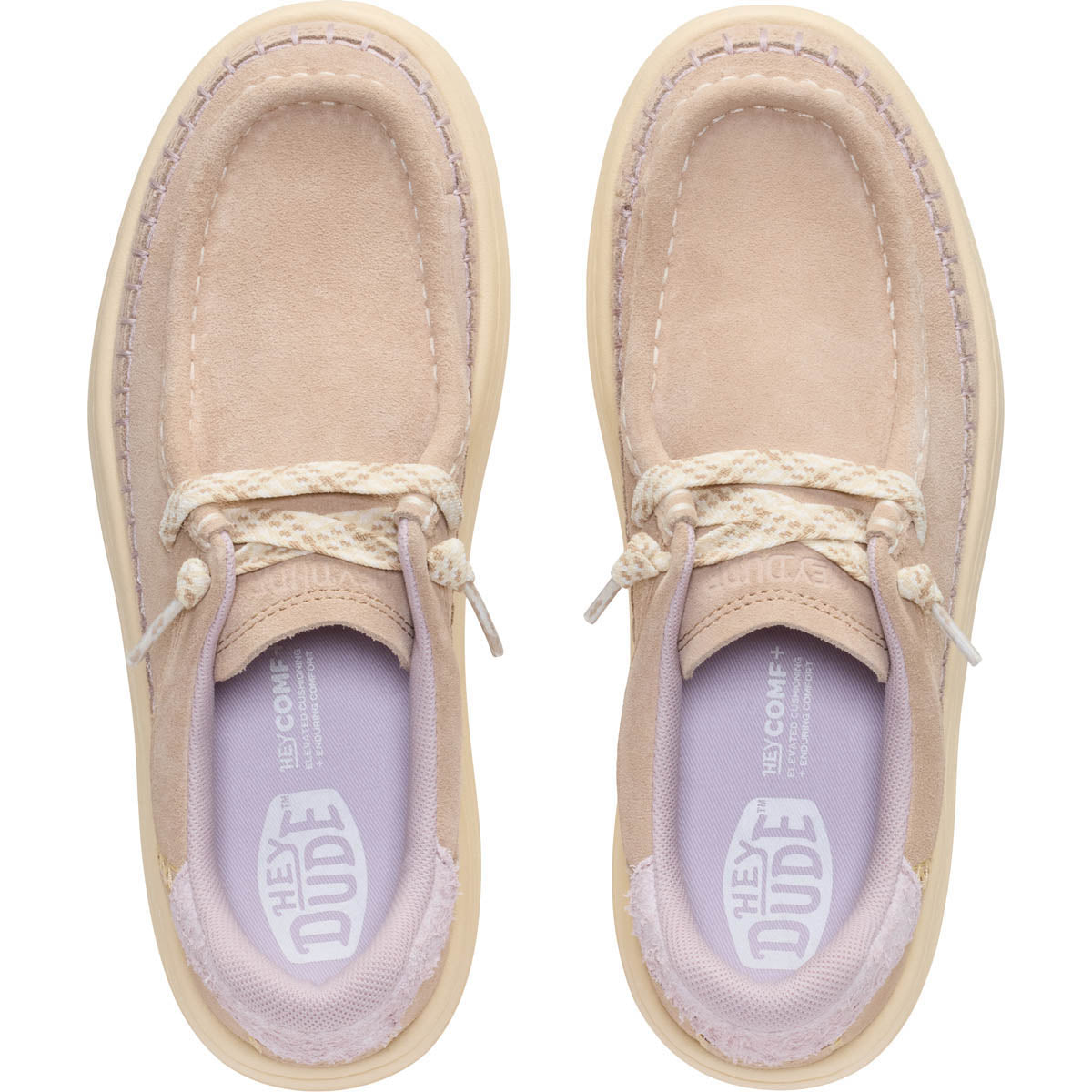 Harper Moc Crafted Suede Damen - Sesame