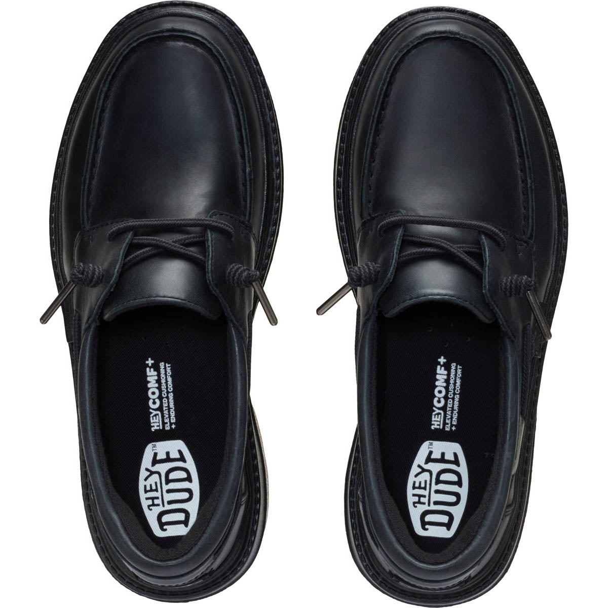 Sienna Boat Leather  Damen - Black/Black