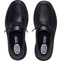 Sienna Boat Leather  Damen - Black/Black