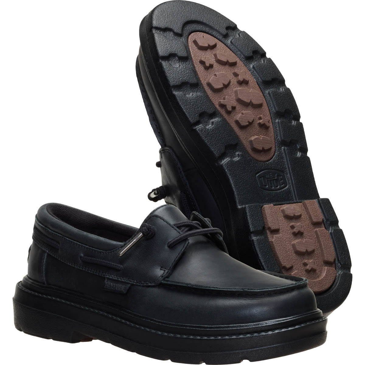 Sienna Boat Leather  Damen - Black/Black