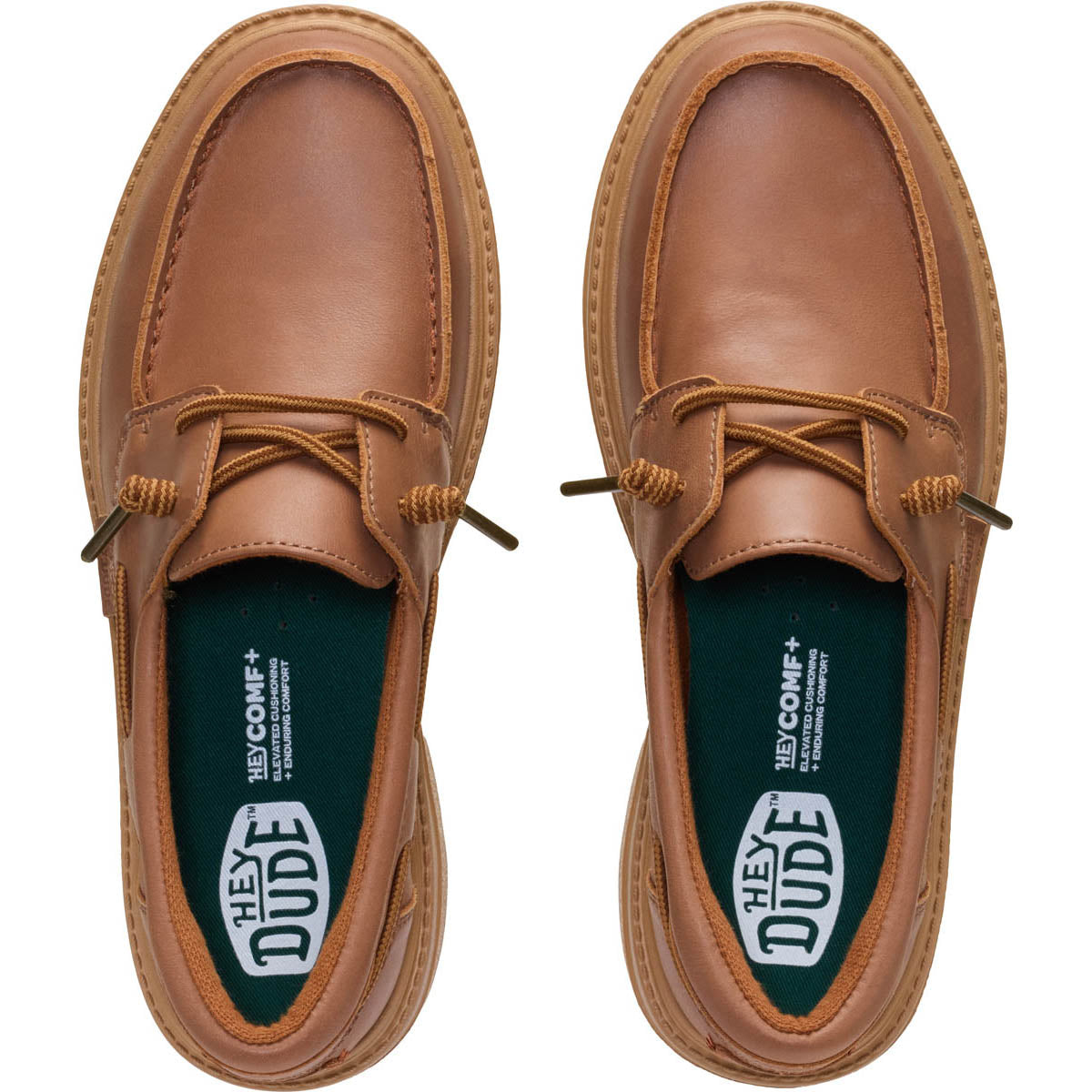 Sienna Boat Leather  Damen - Cognac