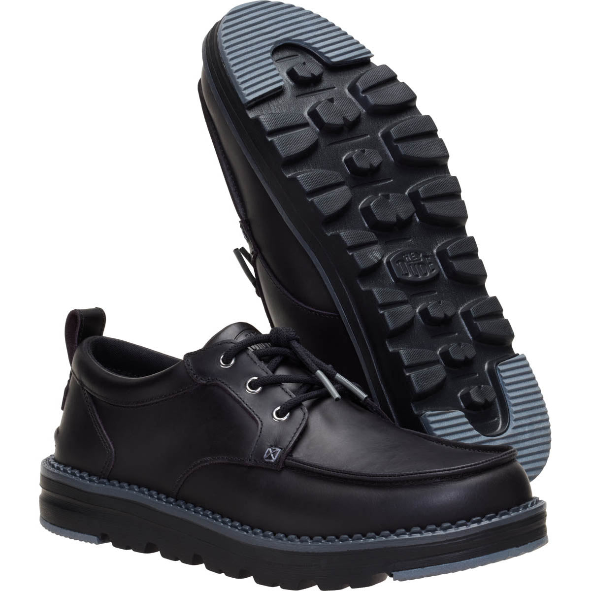 Flint Moc Leather Herren - Black/Poppy Seed