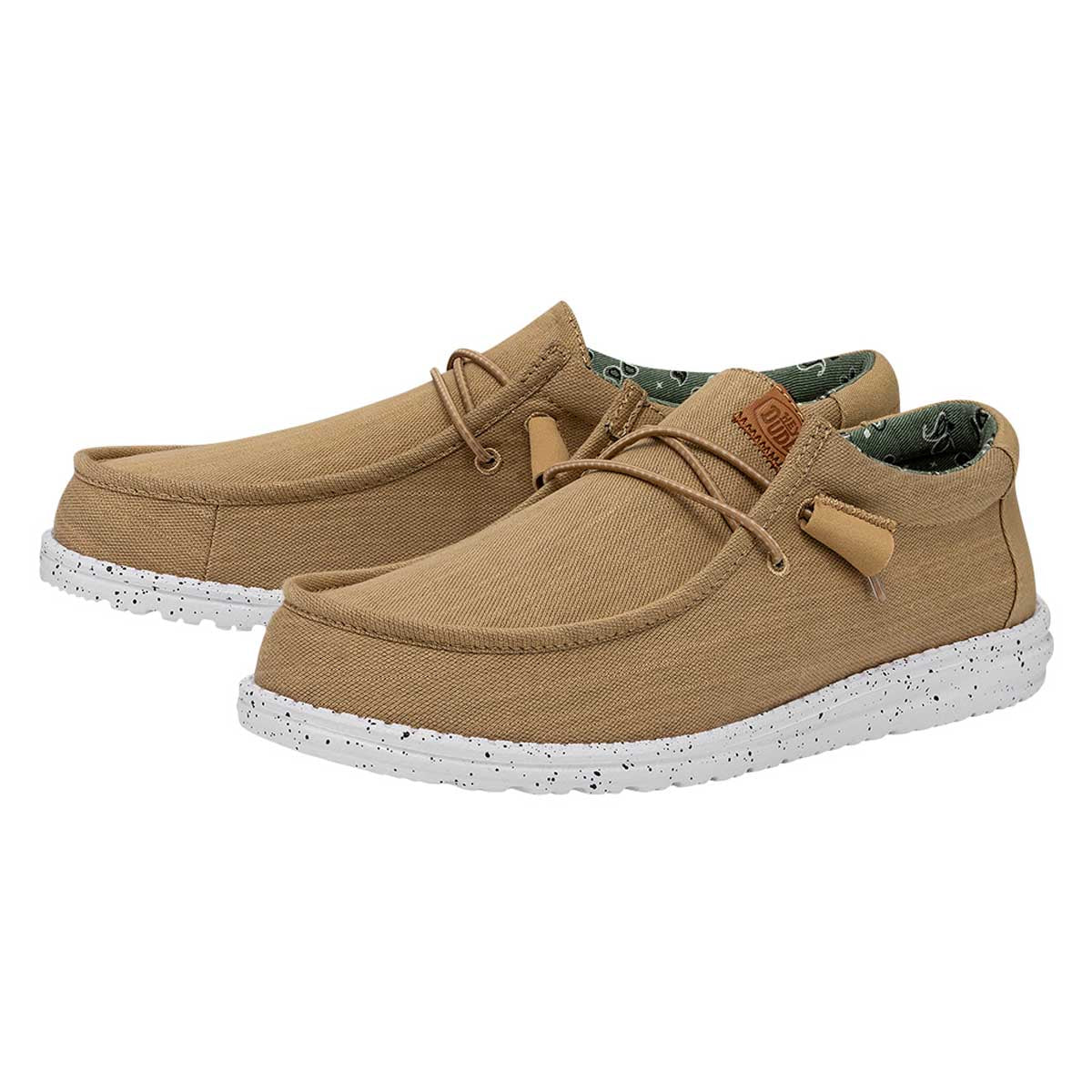Wally Washed Canvas Herren - Walnut