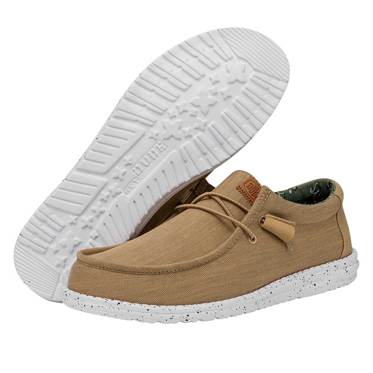 Wally Washed Canvas Herren - Walnut